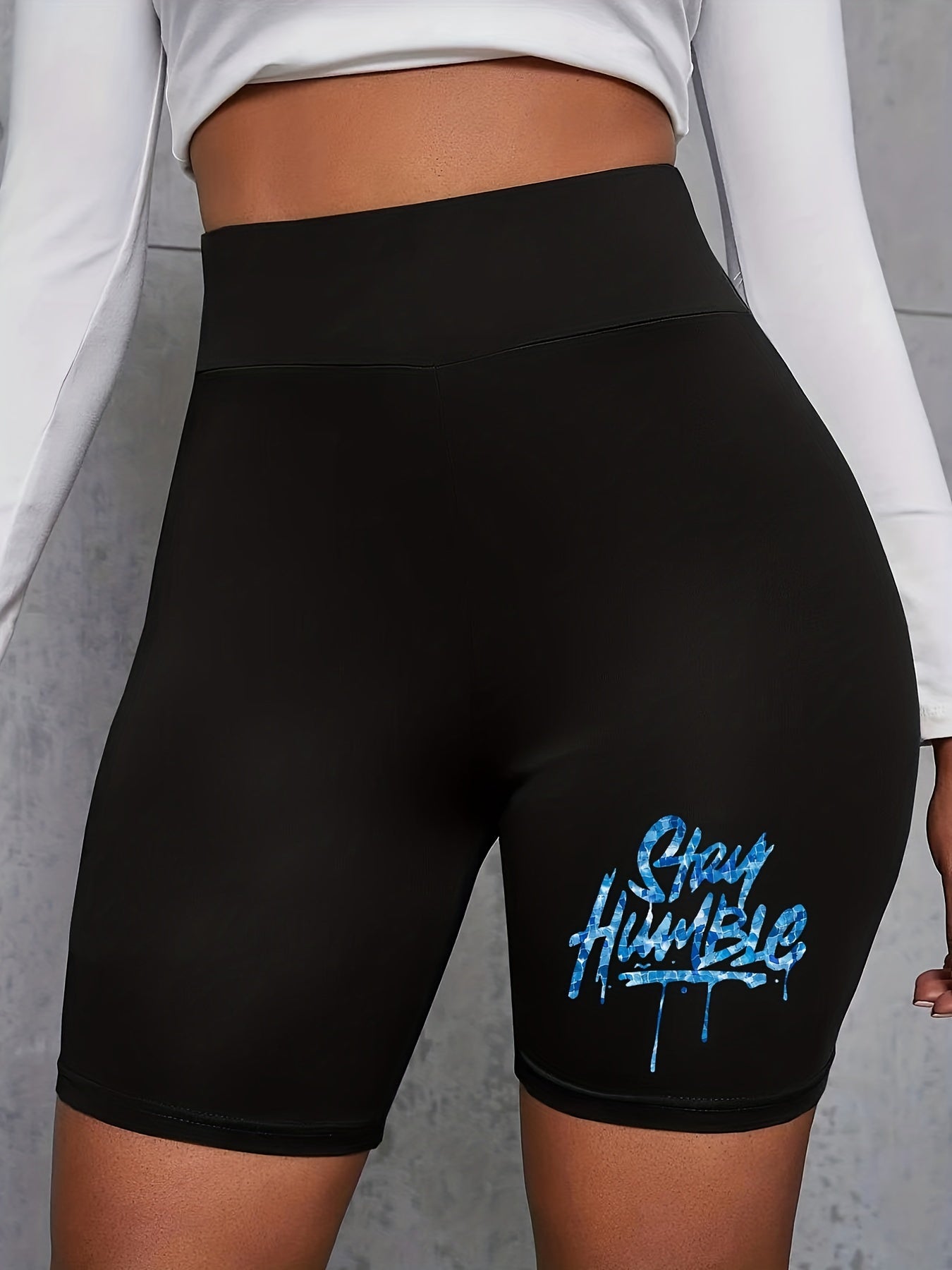 Butterfly Print High Rise Biker Shorts