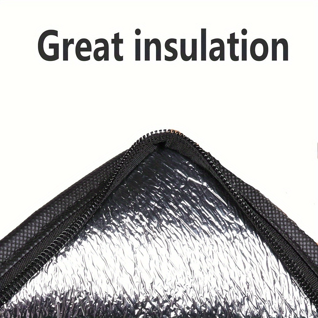 Insulated Reusable Grocery Bag with Zipper Top Insulation