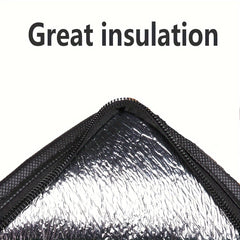 Insulated Reusable Grocery Bag with Zipper Top Insulation