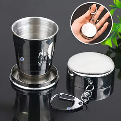 3pcs Mini Stainless Steel Wine Glasses for Outdoor Camping