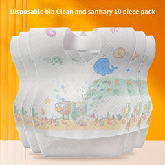 10pcs Disposable Baby Bibs Individually Packed
