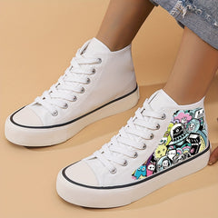 Cartoon Universe Lightweight High Top Canvas Sneakers