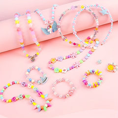 Colorful Beads Jewelry Making Kit For Girls with Snap Beads