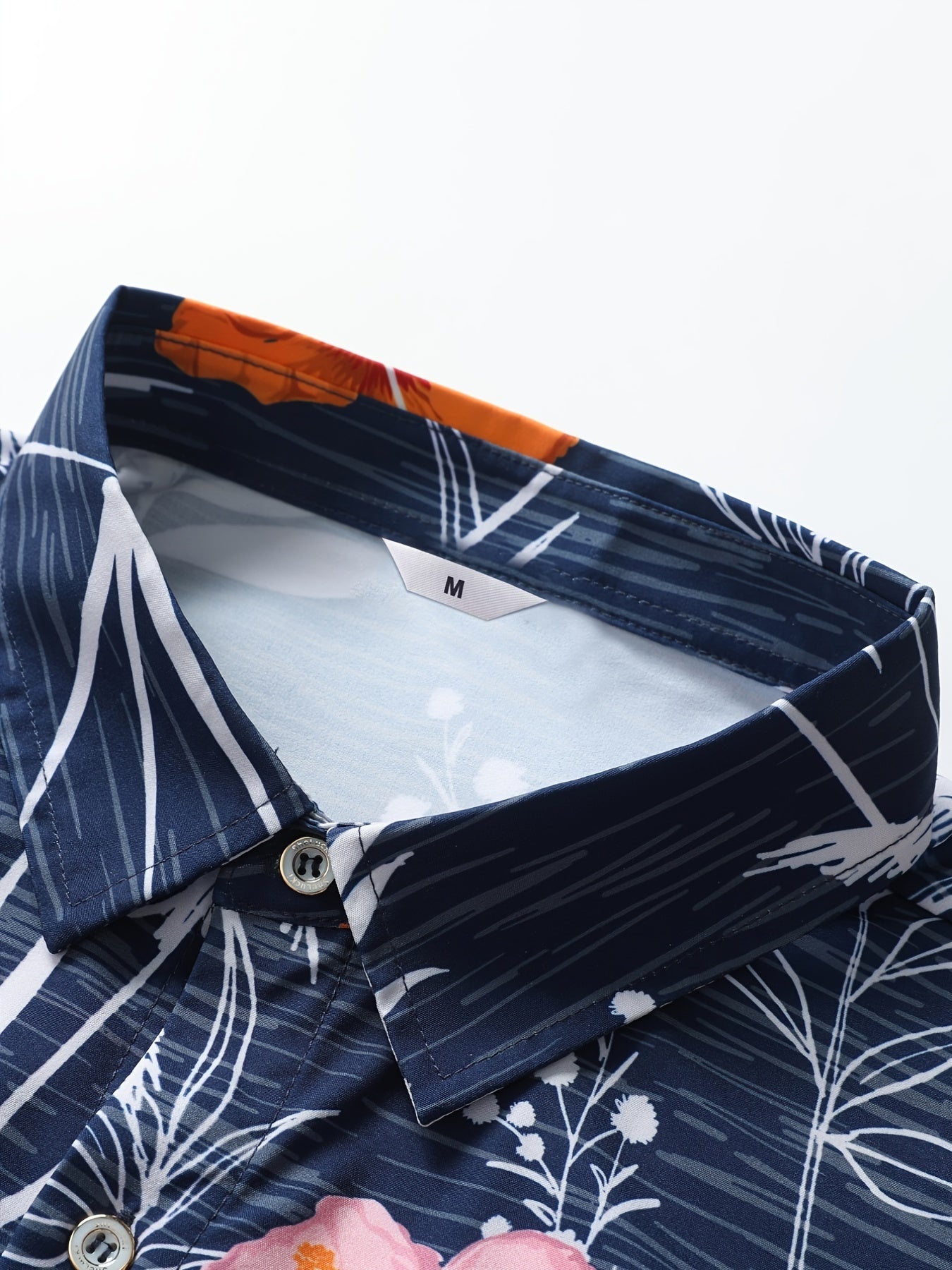 Men's Hawaiian Floral Graphic Shirt Casual Button Up Short Sleeve