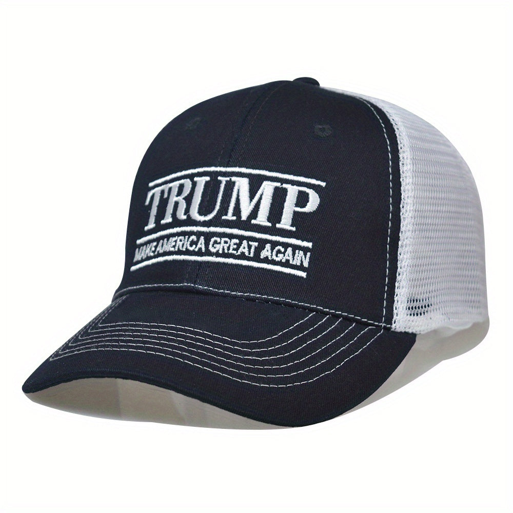 Letter Embroidery Baseball Cap Adjustable Trucker Hat Mesh Unisex Dad Hats
