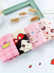 4pcs Girls Boxer Briefs Cotton Comfy Breathable Baby Children's Shorts