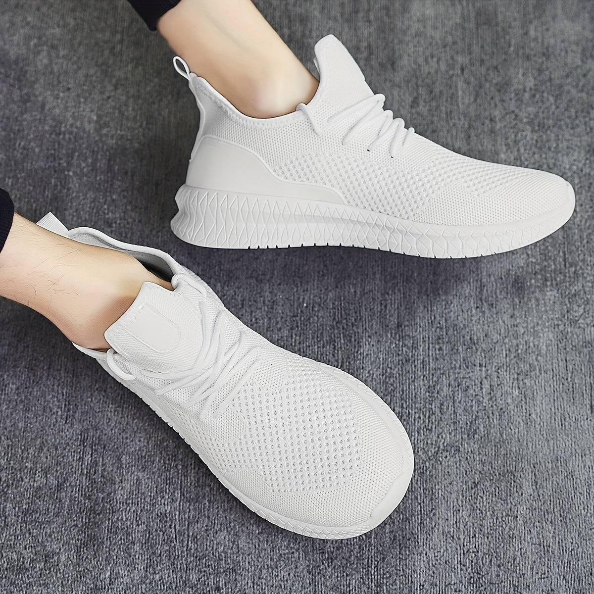 Men's Lightweight Knitted Sneakers for Running