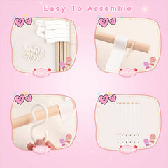Girls' Hair Bow Clips Holder & Organizer Wall Hanger