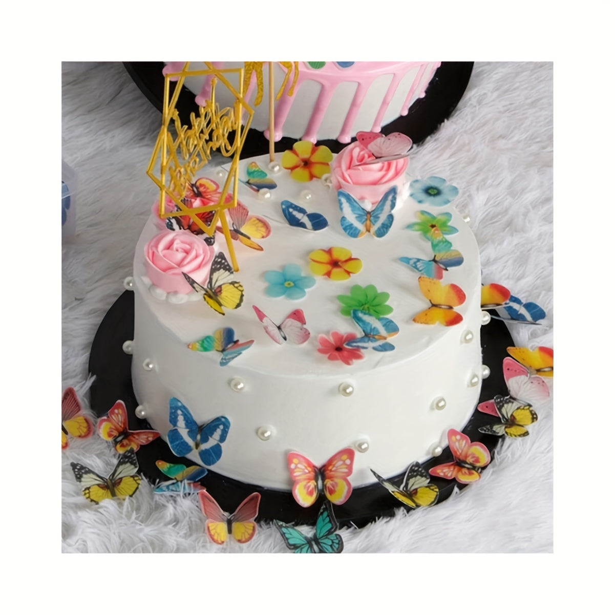 Edible Butterfly Cake Toppers - Wafer Paper Cupcake Decorations