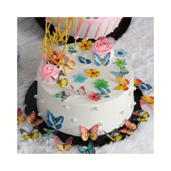 Edible Butterfly Cake Toppers - Wafer Paper Cupcake Decorations