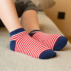 5pairs Boys American Flag Print Ankle Socks Comfortable Short Crew Socks