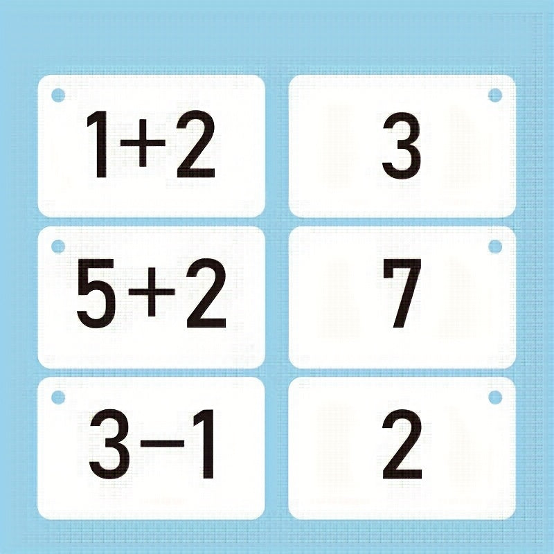 Paper Addition Subtraction Flashcards 270pcs Within 20 Math Learning Set