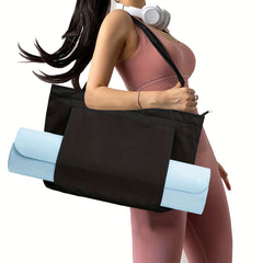 Yoga Bag for Women with Mat Carrier Canvas Tote - Pilates Gym