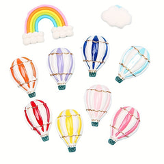 2PCS Ballon Accessories DIY Resin Ornaments For Kitchen Photo Board