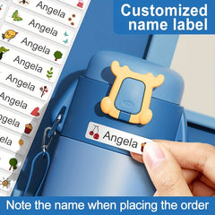 Personalized Waterproof Name Tag Stickers 4 6x1 Medium Size - Pack of 60 120 240