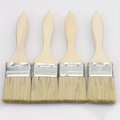 Wooden Handle Paint Brush Pig Hair Sideburns Brush