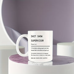 11oz Unique Letter Printed Coffee Mug Porcelain Cup Home Office