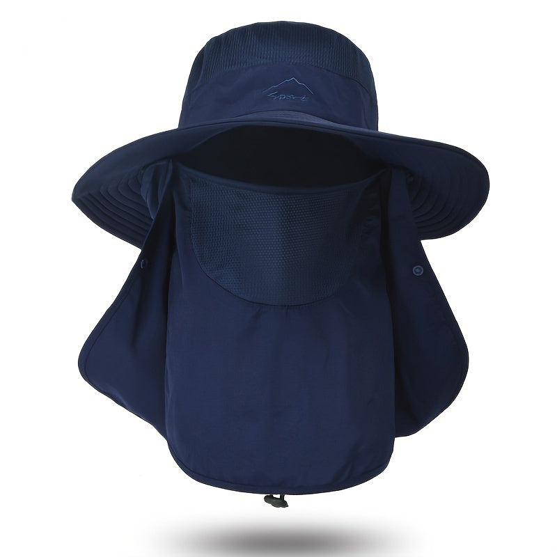 Quick Drying Sun Hat with Face Covering for Fishing and Outdoors