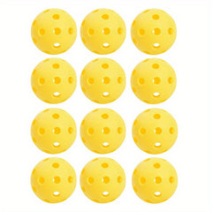 12pcs 72mm Pickleball High Bounce Ball for Outdoor & Indoor Courts