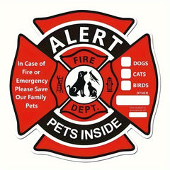 4pcs Pet Alarm Self adhesive Label Pet Inside Pet Inside Sticker