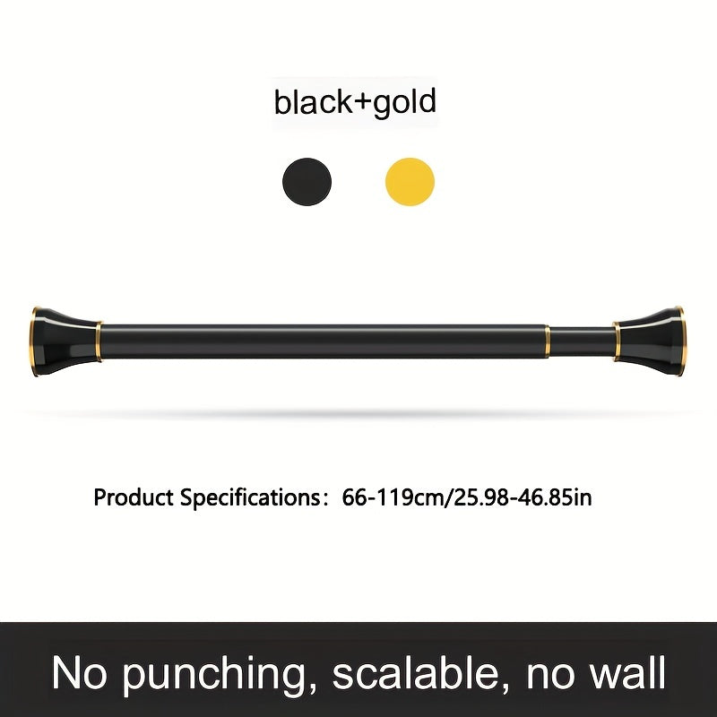 Telescopic Shower Curtain Rod for Bathroom Drying Wardrobe Hanging Clothes