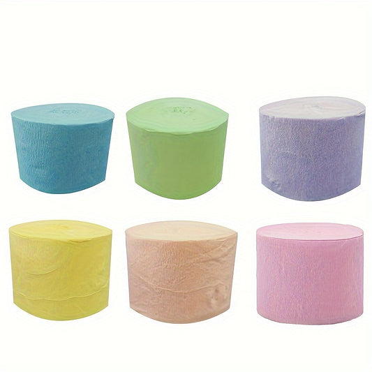 Chiffon Ribbons 6 Soft Colors for Party Decor