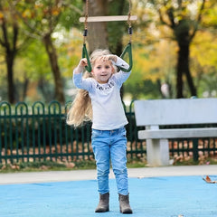 Backyard Swing Set Monkey Bars Trapeze Rings Outdoor Play