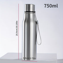 750ml 1000ml Leakproof Sports Water Bottle Stainless Steel Cup Handle