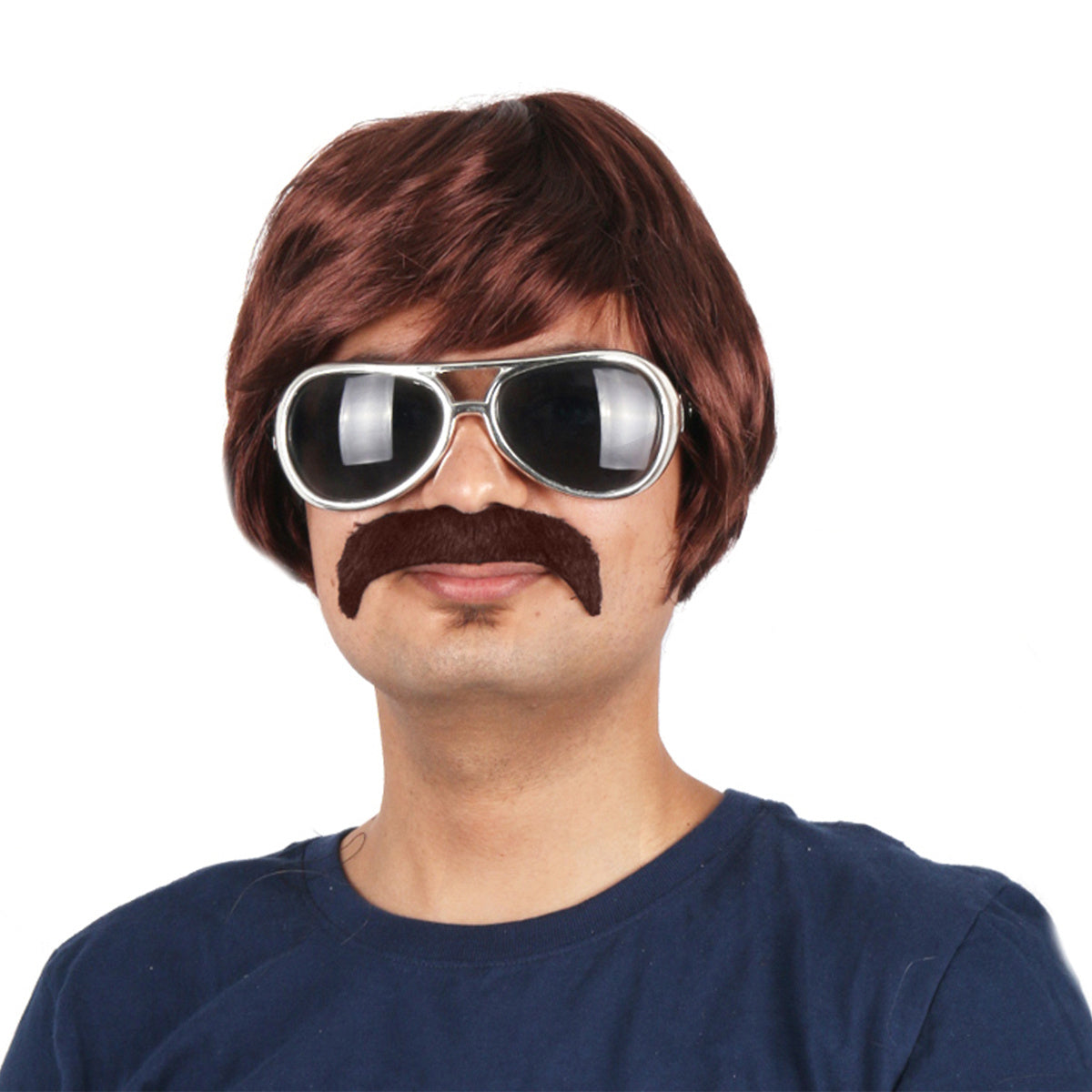 10 Inch Men's Dress Up Wig Party Holiday Chemical Fiber Wig