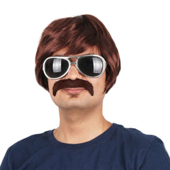 10 Inch Men's Dress Up Wig Party Holiday Chemical Fiber Wig