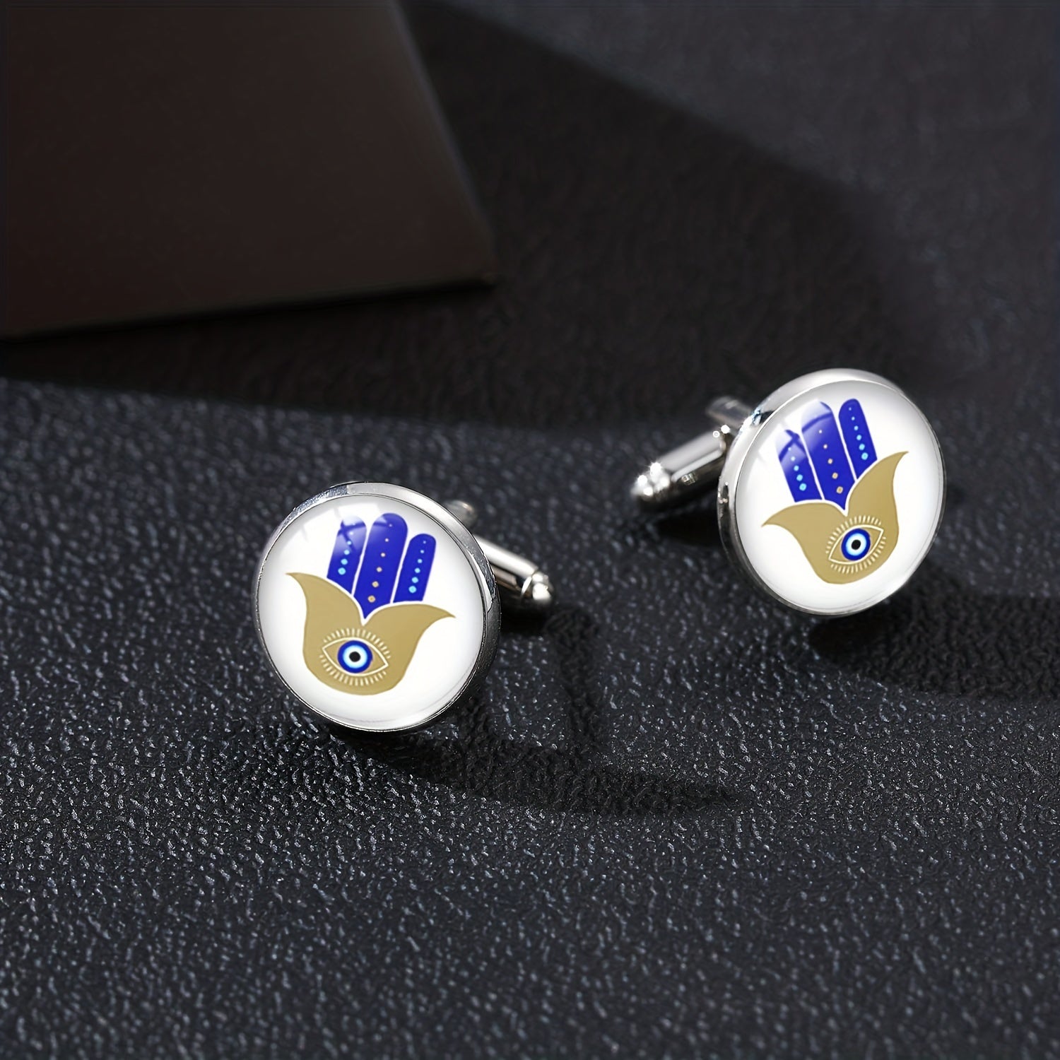 1pc Royal Devil Eye Cufflinks DIY Jewelry