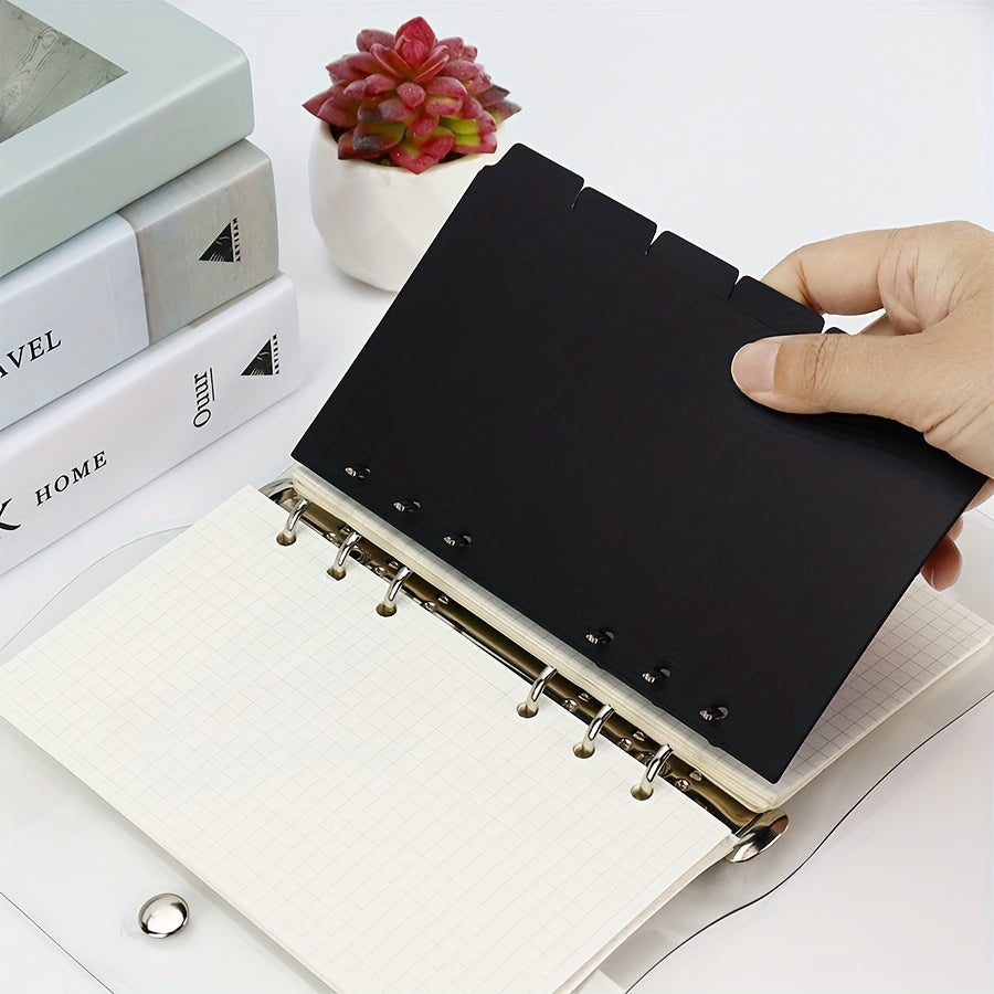 A6 Cardboard Index Page Classification Separator Loose Leaf Journal Paper