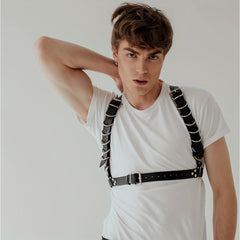 Men's Punk Body Chest Harness Shoulder Strap Belt