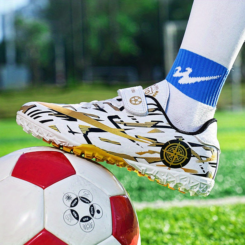 Kids TF Cleats Lightweight Non-slip Football Shoes