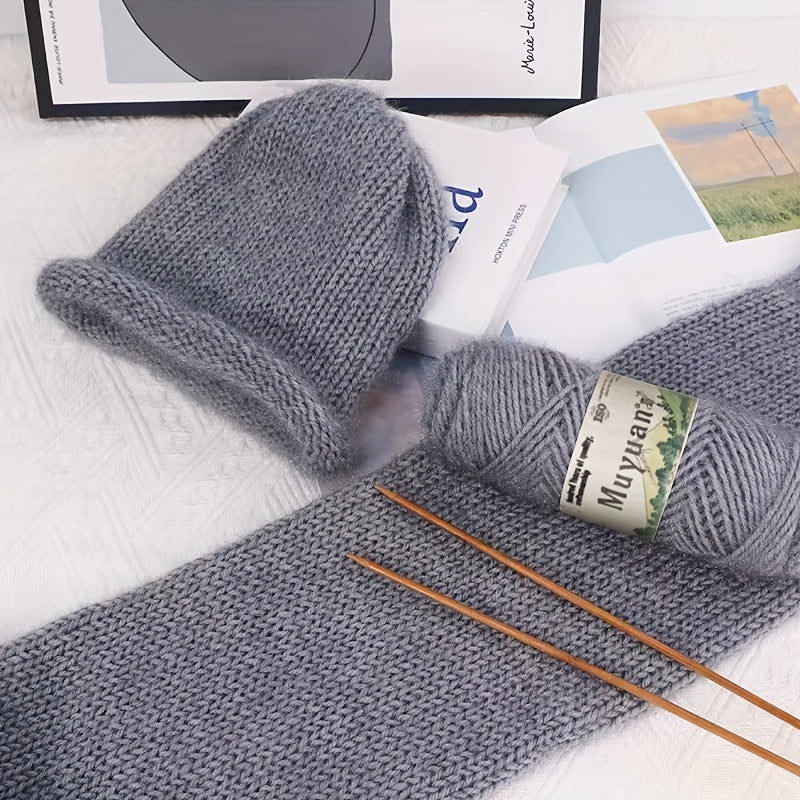 5 balls Wool Blend Yarn for Scarf DIY Crocheting and Knitting
