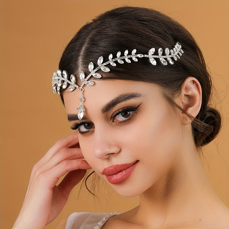 Crystal Head Piece Pendant Bridal Wedding Hair Accessories