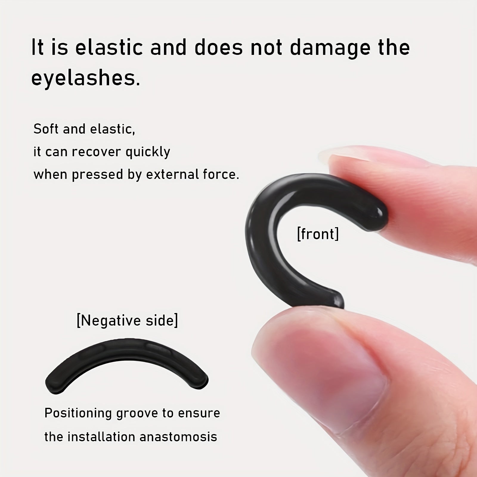 90 Pack Eyelash Curler Replacement Pads Silicone Rubber Universal