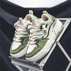 Men's Platform Skate Shoes Non Slip Lace Up Sneakers