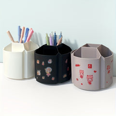Modern Rotating Pen Holder Large Capacity Multifunctional Storage Box