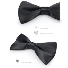 Classic Pre Tied Bow Tie Solid Tuxedo Adults & Children