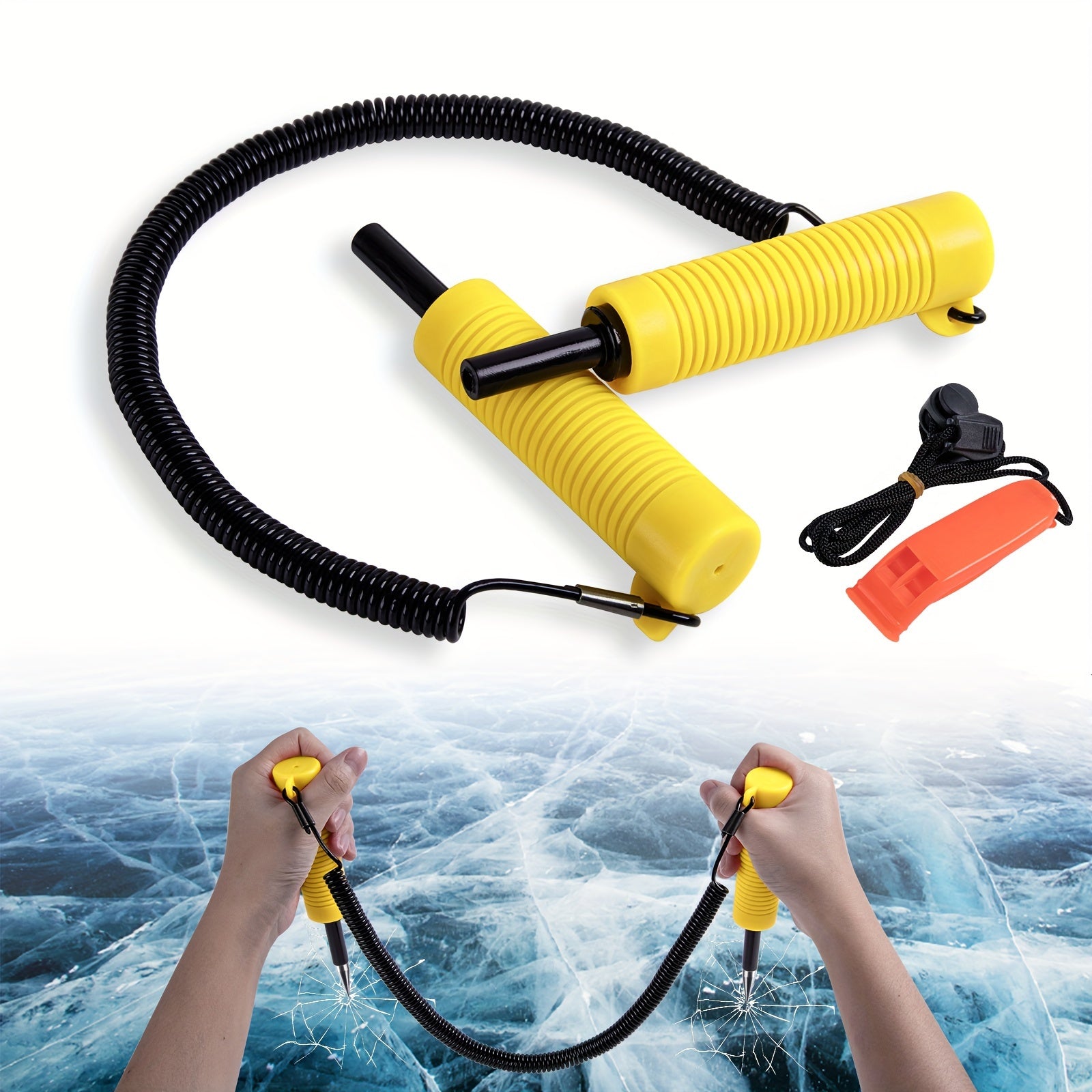 Retractable Ice Pick for Ice Fishing Safety - Winter Fishing Accessories