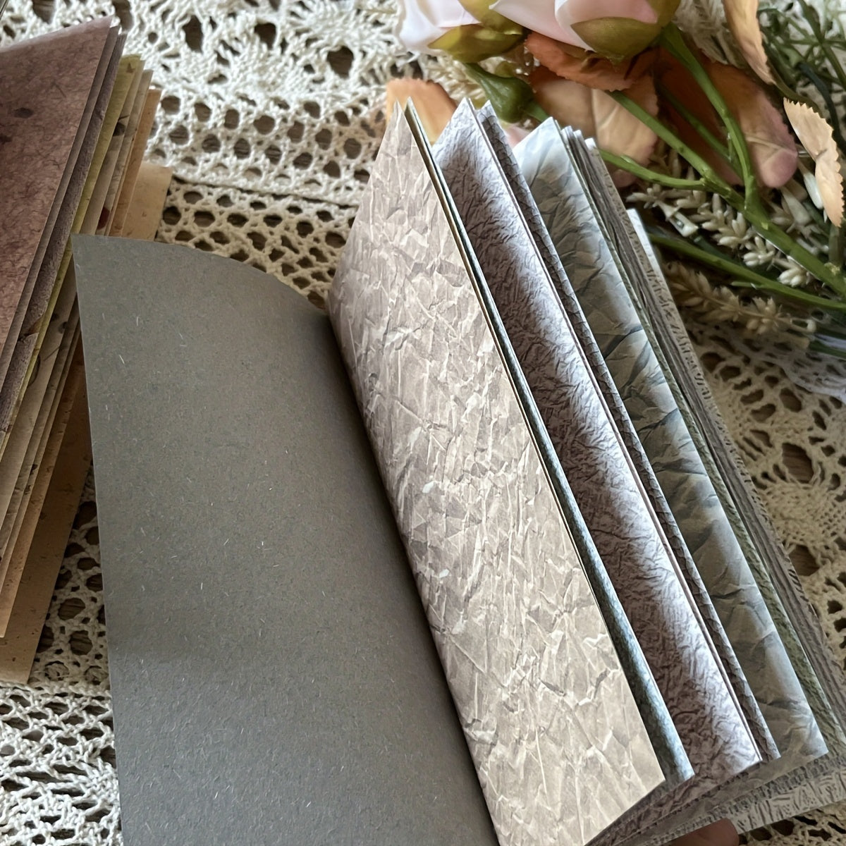 12pcs Retro Salt Series Journal Decoration DIY Background Paper