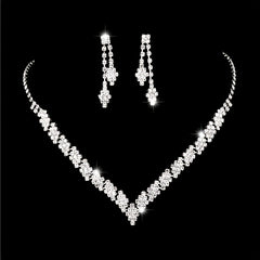 Chunky Jewelry Set Choker Necklace & Tassel Earrings Prom Costume Party