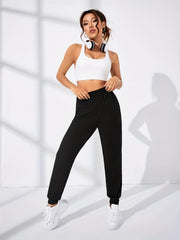 Elastic Waist Jogger Pants for Women