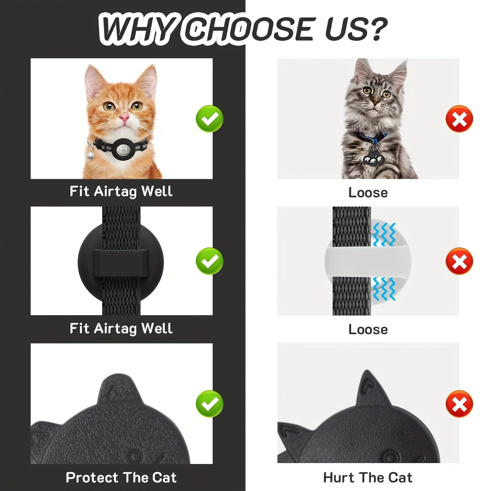 2 Pack Cat Collar With Bell Breakaway Reflective Kitten Collar