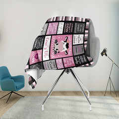 Winter Warm Flannel Cow Print Blanket Outdoor Camping Warm Throw Blanket