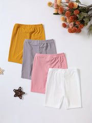 Kitten Print Bike Shorts for Girls - Comfy Casual Wear for Summer