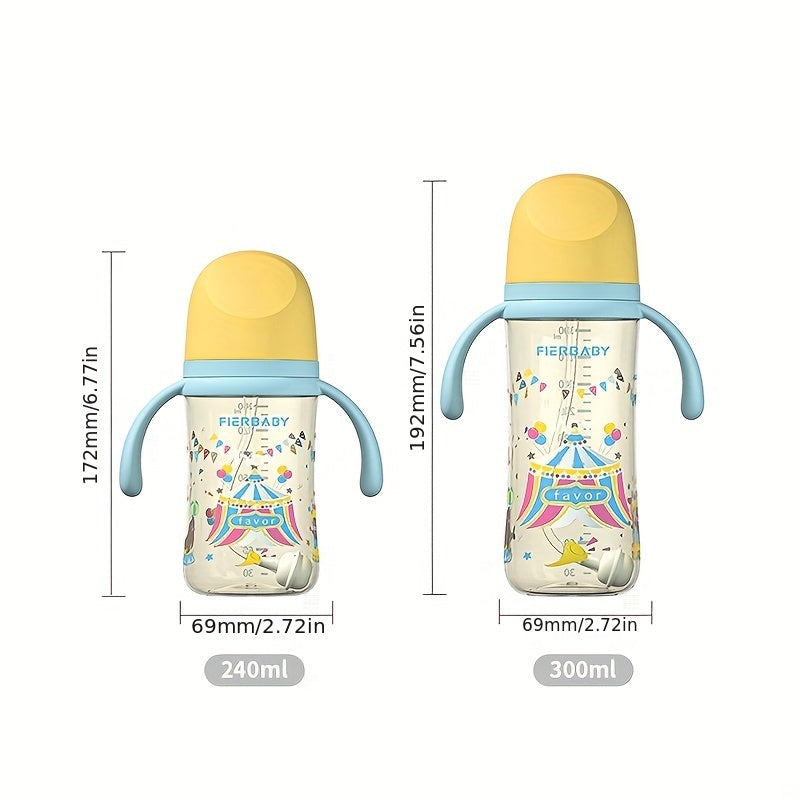 6 Month High Temp Resistant Milk Bottle - Anti Fall & Anti Flatulence