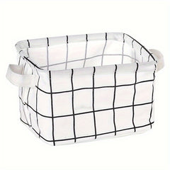 3pcs Fabric Folding Storage Baskets Room Decor Home Kitchen Bathroom Bedroom