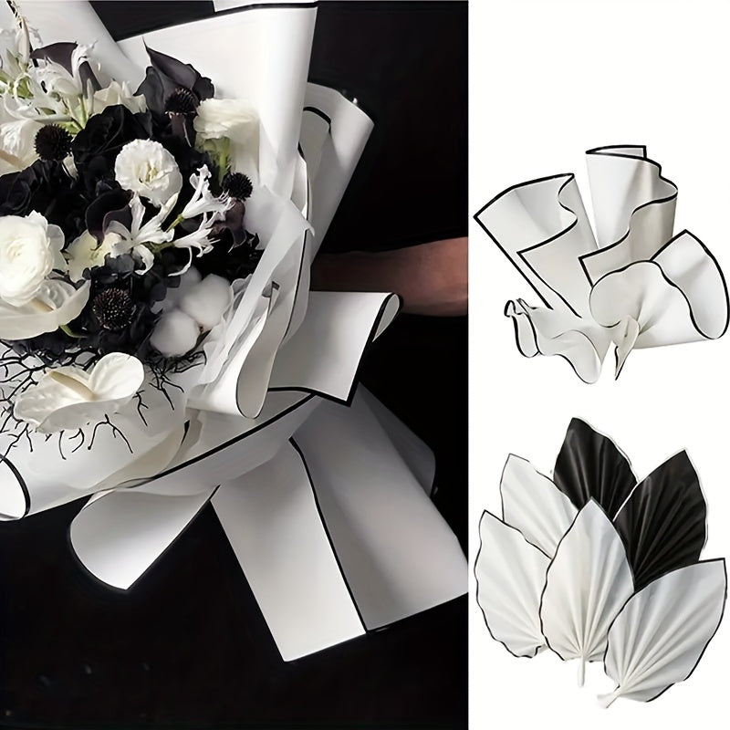 Flower Wrapping Paper Golden Edge Jelly Film Bouquet Packaging